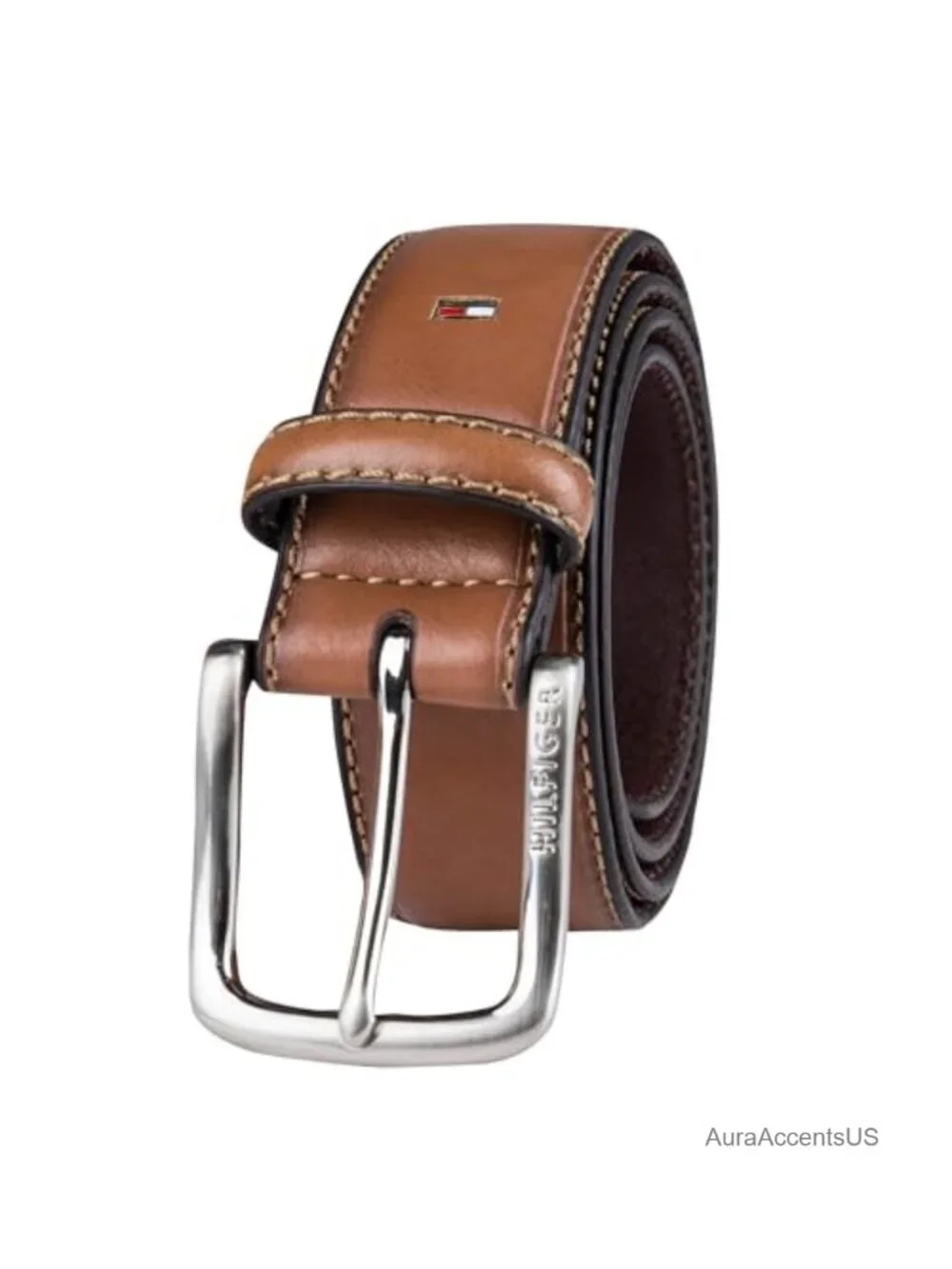 Men's Semi-Dress Reversible Leather Belt Classic Everyday Style